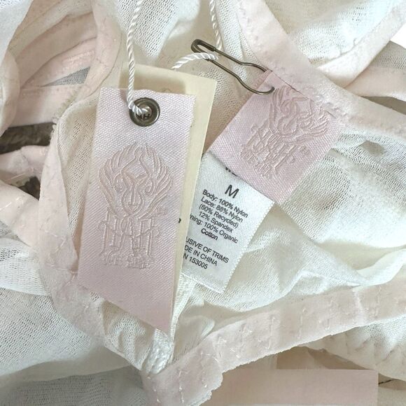 We Are HAH x Free People Key To Ur Heart Bodysuit - Size Medium - La Crème - Picture 5 of 5